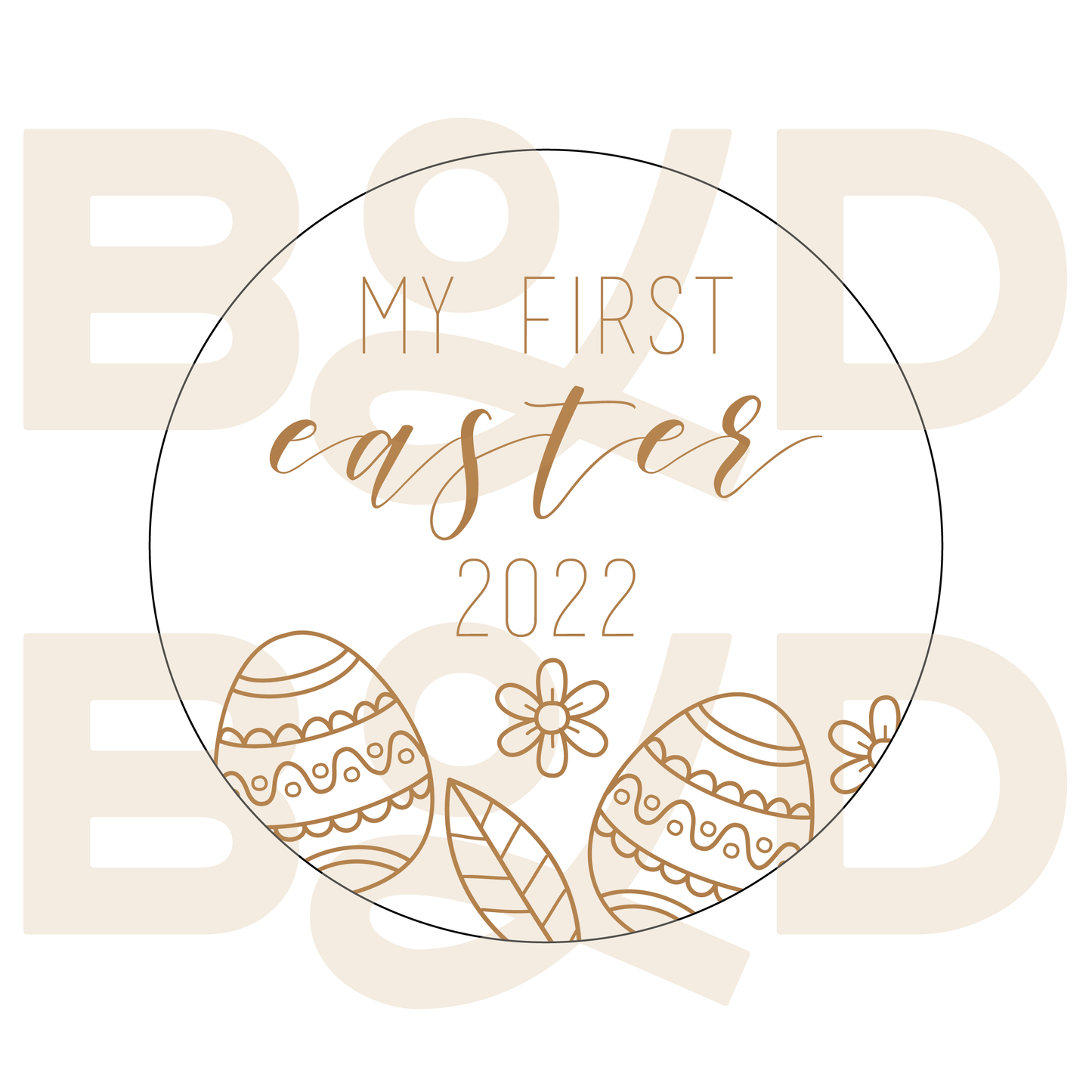 My First Easter Wooden Disc